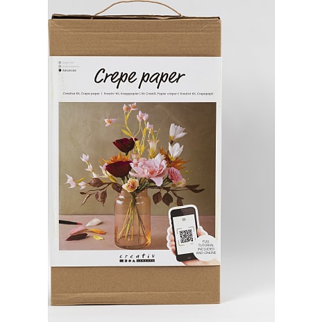 Crepepapir blomsterbuket