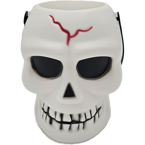 Halloween Trick or Treat Spand Med Kranie Højde 16 cm Assorteret