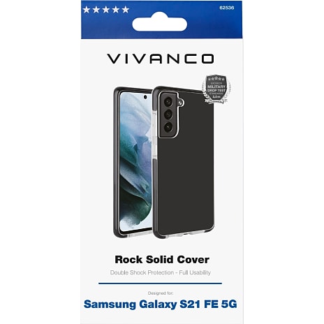 Vivanco Samsung Galaxy S21 FE Cover Klar/Sort