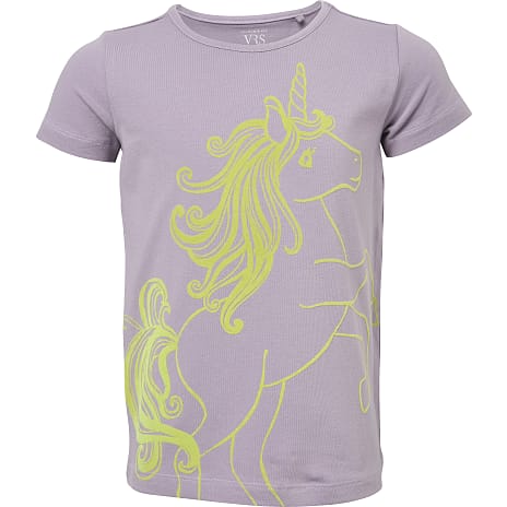 VRS Børne T-shirt Str. 134/140 Lilla