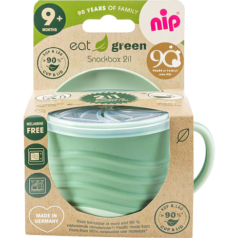 Nip Snackbox 2-i-1 grøn