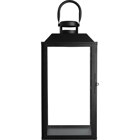 Metal Lanterne Højde 40 cm Sort