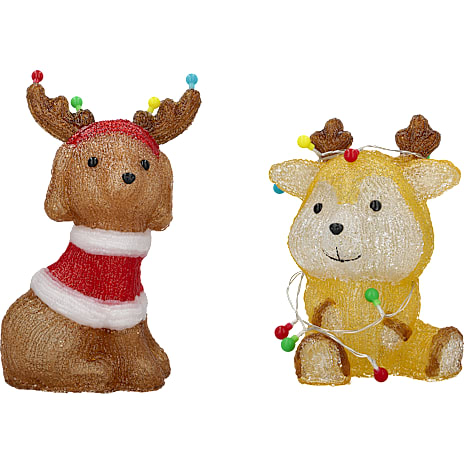 Jul figur med LED-lys 26/35cm
