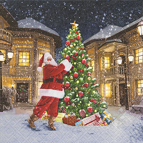 Salling Mønstrede Juleservietter
