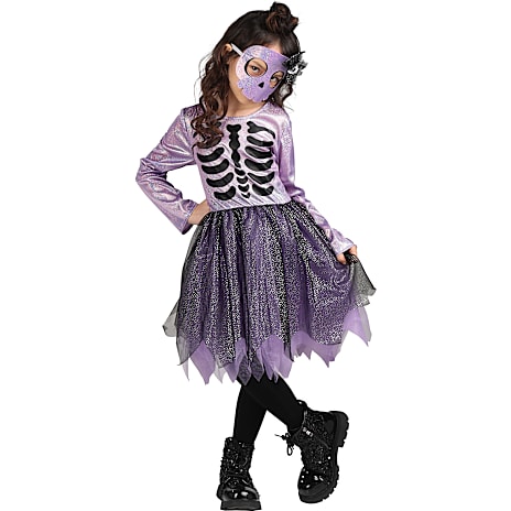 Halloween Lilla Glimmer Skeletkostume Str. 92