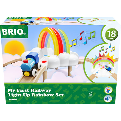 BRIO Togbane Light Up Regnbue-Sæt 36002