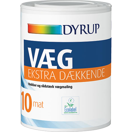 Dyrup Vægmaling Ekstra Dækkende 10 Base 10, 0,75 L
