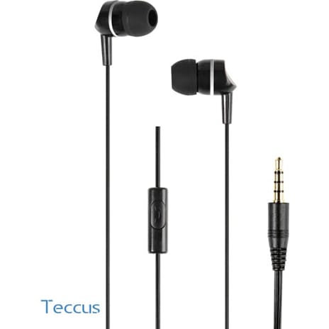 Teccus DC HS B In-Ear Høretelefoner Sort