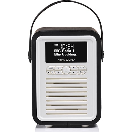 VQ Retro Mini DAB+/FM m. Bluetooth radio - sort 1 stk.