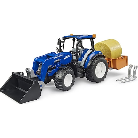 Bruder New Holland T5.120 Traktor med Frontlæssersæt