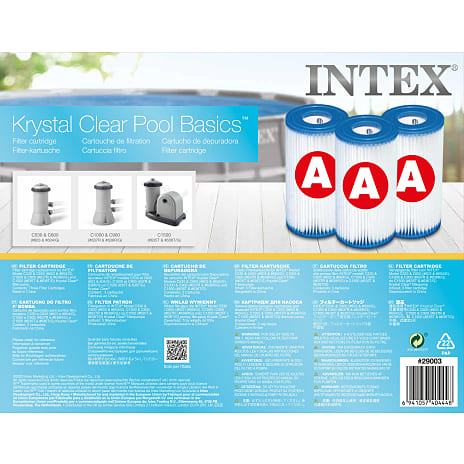 Intex Filter Cartridge Type A 3-pak