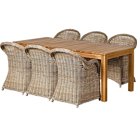 Vesterkilde Havemøbelsæt med 6 Rimini stole