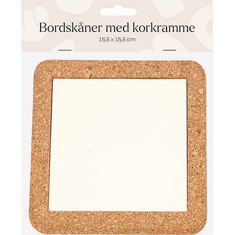 1conzept DIY bordskåner med korkramme 1 stk.
