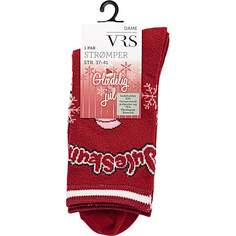 VRS Dame Strømper Str. Onesize Rød