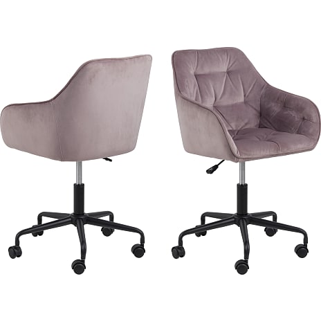AC Design Furniture Brooke Skrivebordsstol Støvet Rosa