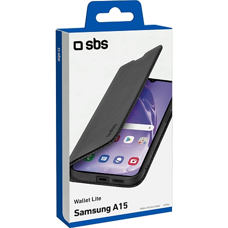 SBS Samsung Galaxy A15 wallet - sort 1 stk.