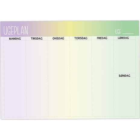 1Conzept Ugeplan
