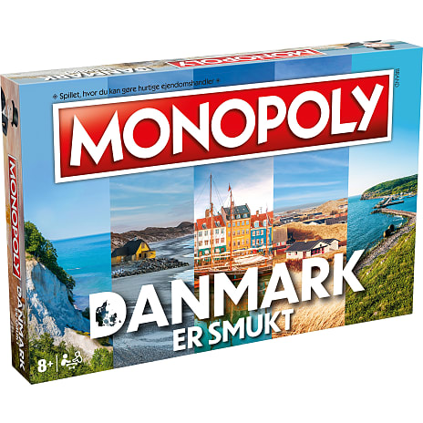 Chaiselong Jordbær Hensigt Monopoly Danmark er smukt brætspil | Køb online på br.dk!