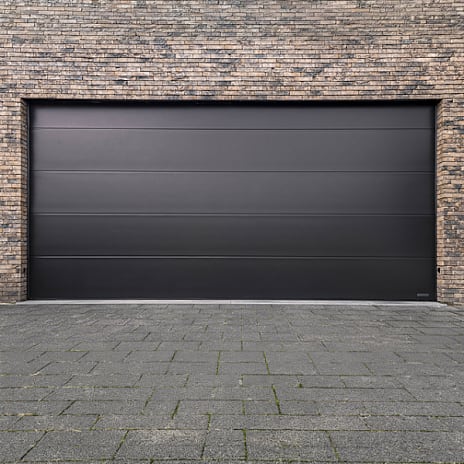 Nordic Home Garageport panel med motor sort