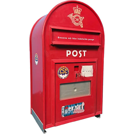 PostNord Danmarks Indsamling Rød Postkasse Brugt