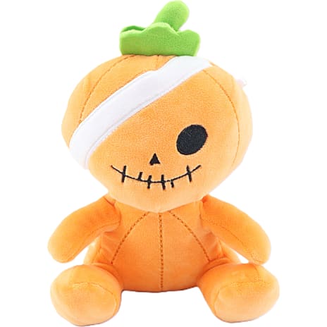 Halloween Græskar Bamse Højde 17 cm