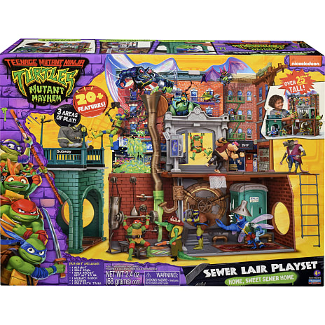 Teenage Mutant Ninja Turtles Mayhem Legesæt Sewer Lair DLX