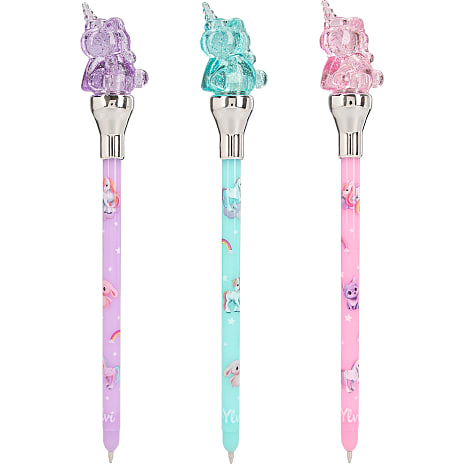 Ylvi Kuglepen Med Lys Unicorn Assorteret