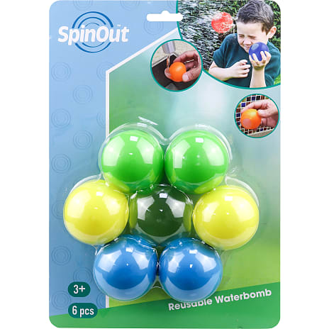 ekstensivt drag mangel SpinOut genanvendelige vandballoner 6 stk | Køb online på br.dk!