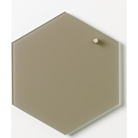 NAGA Magnetisk Hexagon Glastavle 21x24 cm Beige