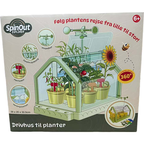 SpinOut Explorer drivhus til planter 1 stk.