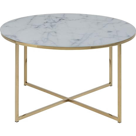 AC Design Furniture Alisma Sofabord Hvid Marmorlook