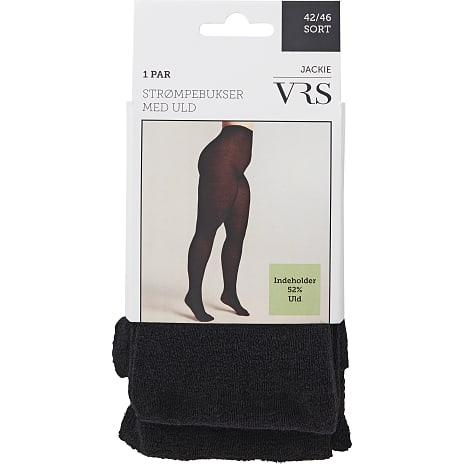 VRS Strømpebukser Str. 48/52 Sort