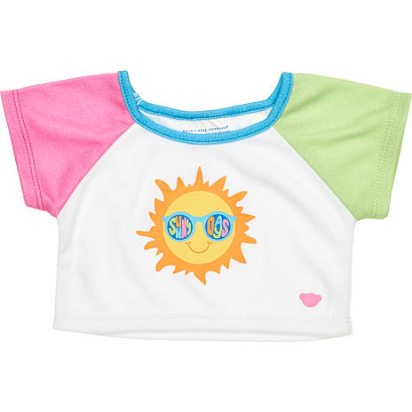 Build-A-Bear T-shirt Med Print Sunny Days