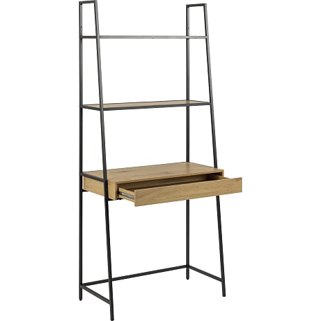 AC Design Furniture Seaford Reol Egetræslook og Sort