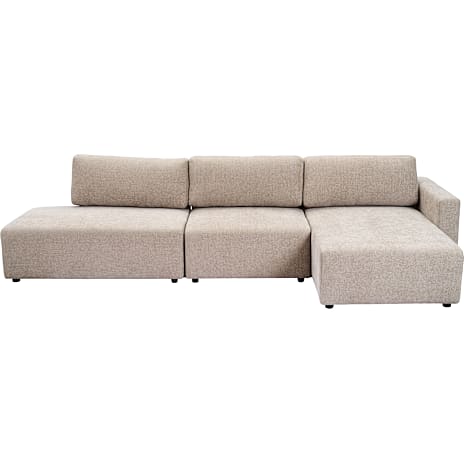 Florence 3-personers Open-end Modulsofa med Chaiselong gråbrun