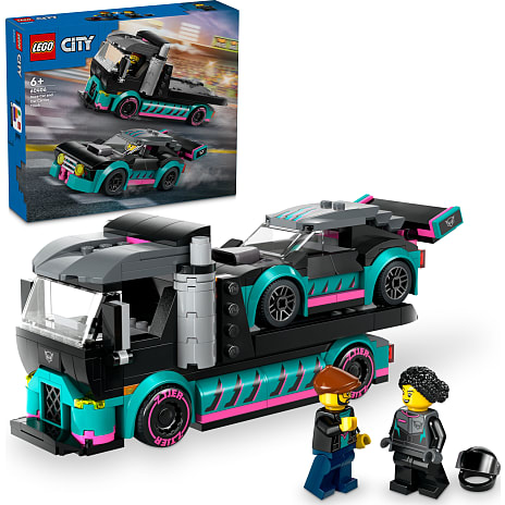 LEGO City Racerbil og biltransporter 60406