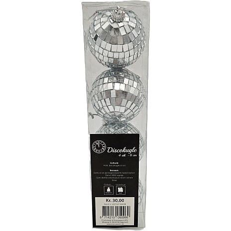 Diskokugler Diameter 6 cm 4-pak