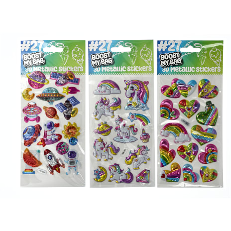 Danpen 3D Klistermærker Assorteret