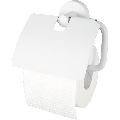 Haceka Kosmos Toiletrulleholder med cover hvid