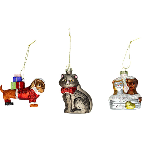 Julekugle Glas Assorteret