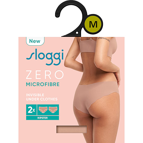 Sloggi Dame 2-pak Hipster Micro Str. XL Beige