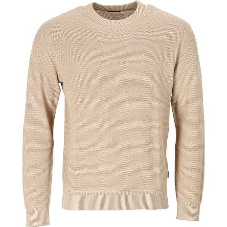 JJ REBEL Herre striktrøje beige