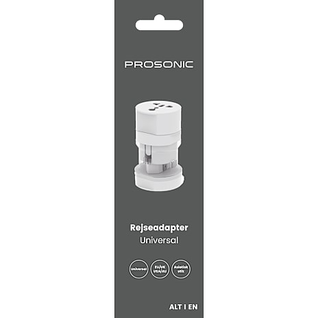 Prosonic worldwide rejseadapter 1 stk.