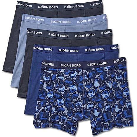 Björn Borg Herre Tights 5-pak Str. XL Blå