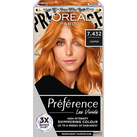 L'Oréal Paris Permanent Hårfarve 7.432 Copper C29