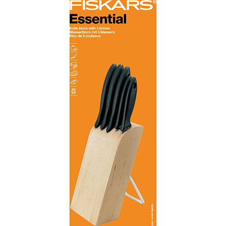 Essential knivblok m/5 knive | Køb på føtex.dk!