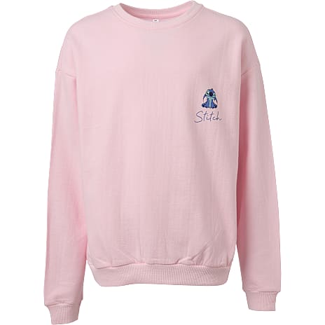 Stitch Sweatshirt Str. 122/128 Lyserød