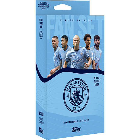 Topps Manchester City Fan Sæt 24/25 Fodboldkort Assorteret