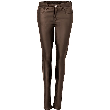 VRS Freja Dame Coatede Jeans Str. 42 Brun