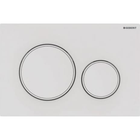 GEBERIT SIGMA20 betjeningsplade hvid/mathvid